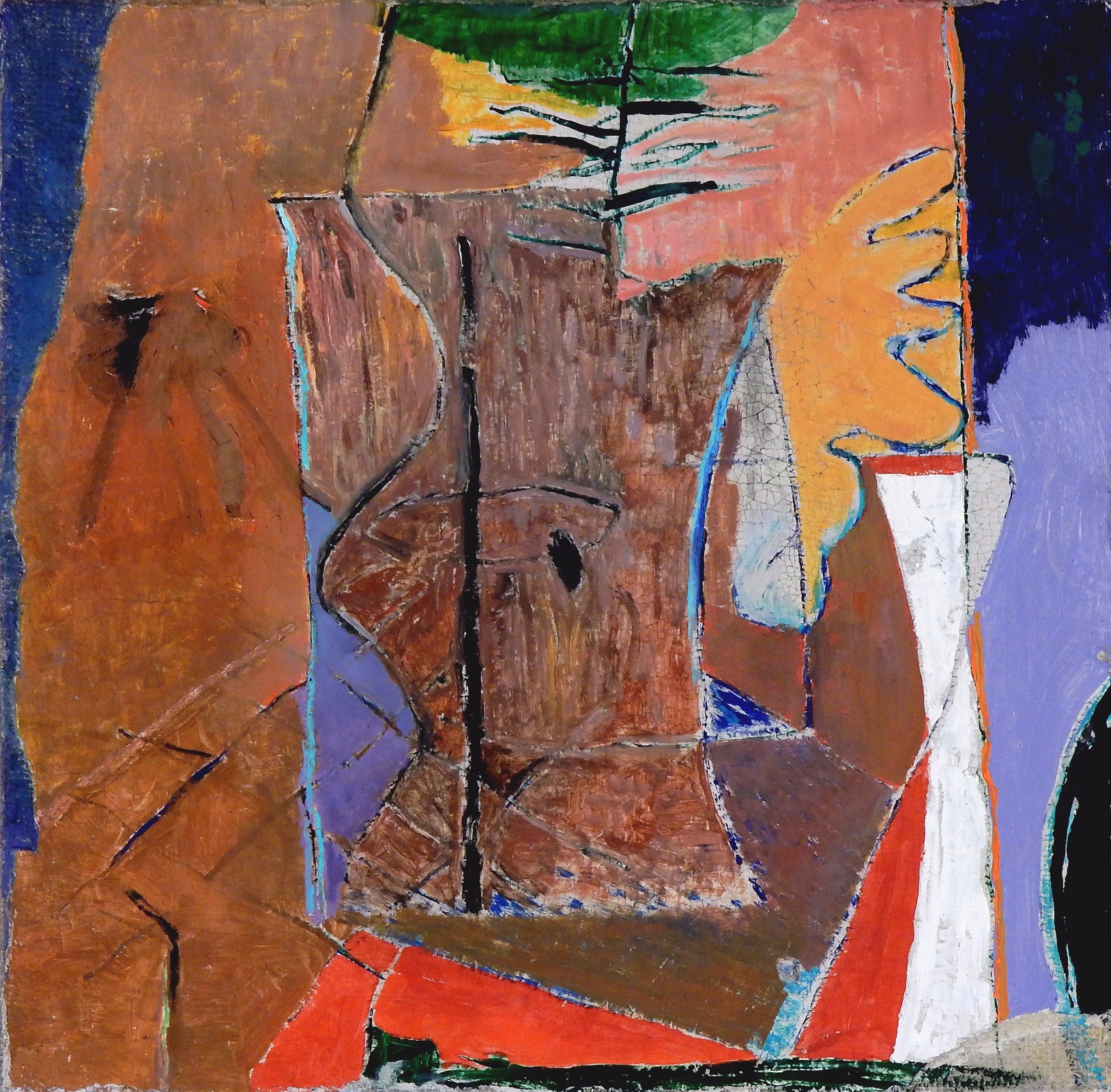 Белый человек в интерьере 2012г  50х50